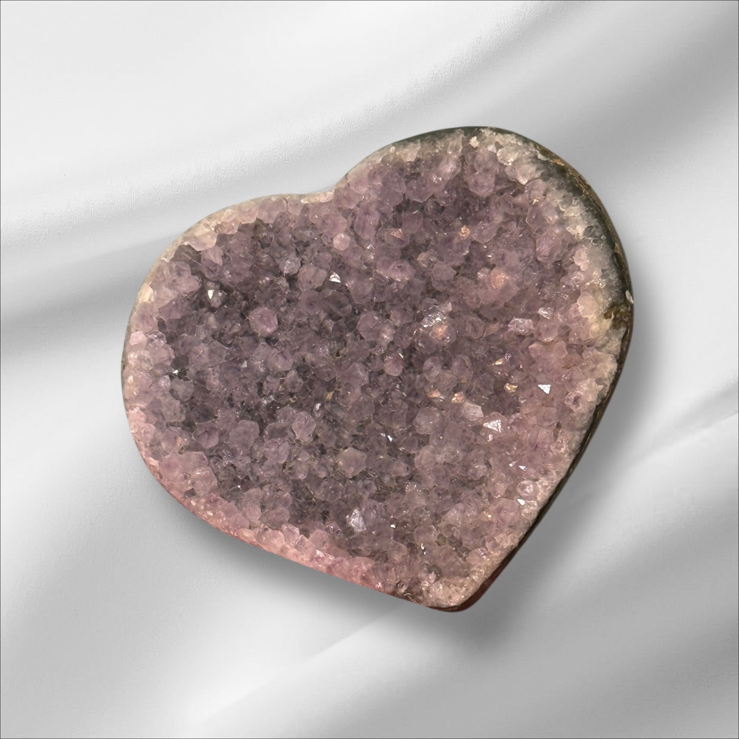 Raw Amethyst Heart XL