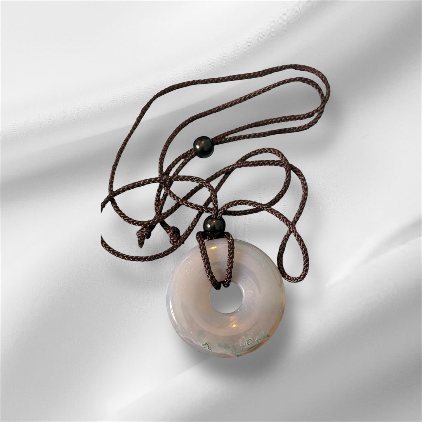 Agate Donut Necklace