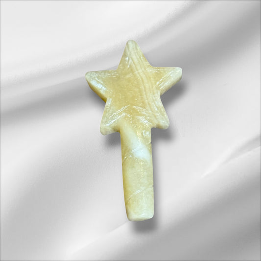 Yellow Calcite Star Wand #1
