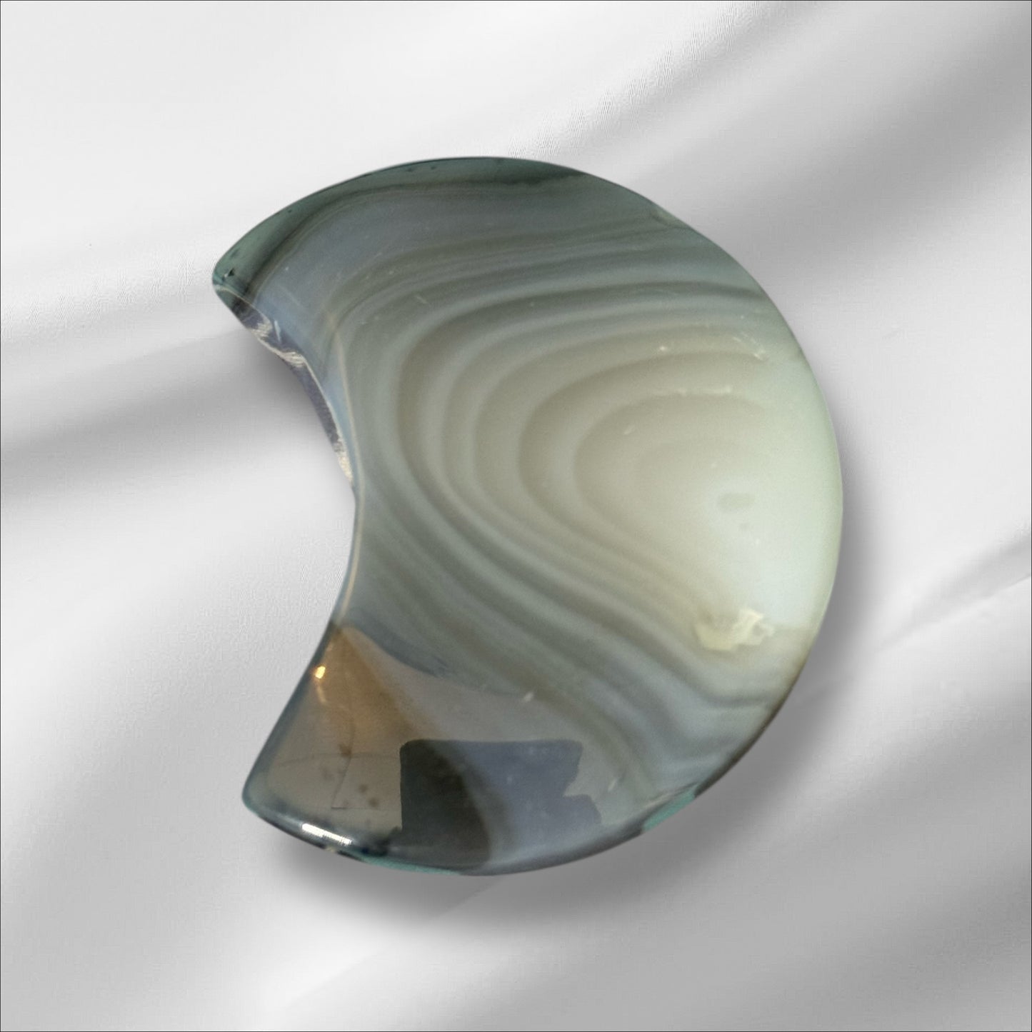 Druzy Agate Moon Black