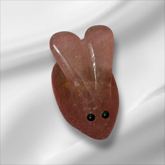 Strawberry Quartz Bunny #1