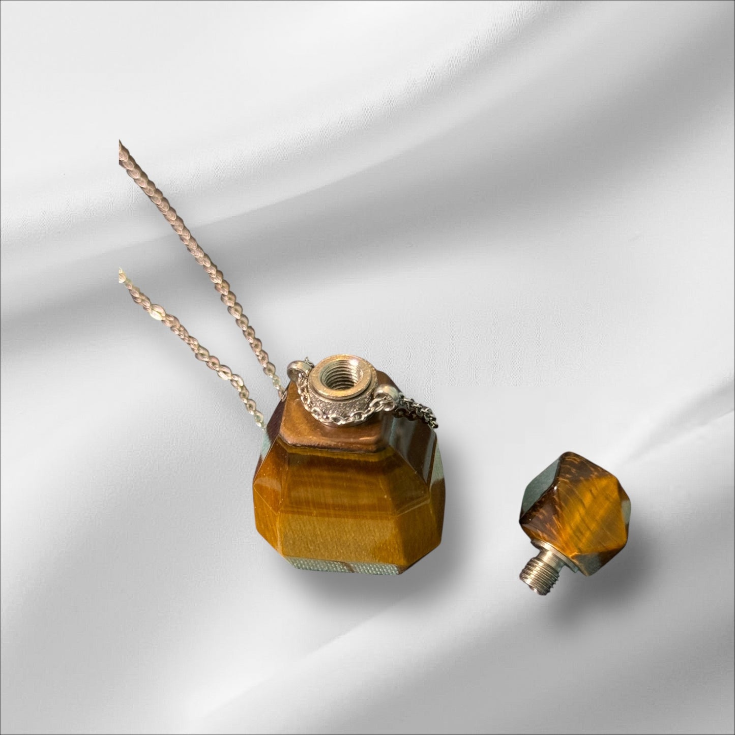Tiger's Eye Necklace Bottle