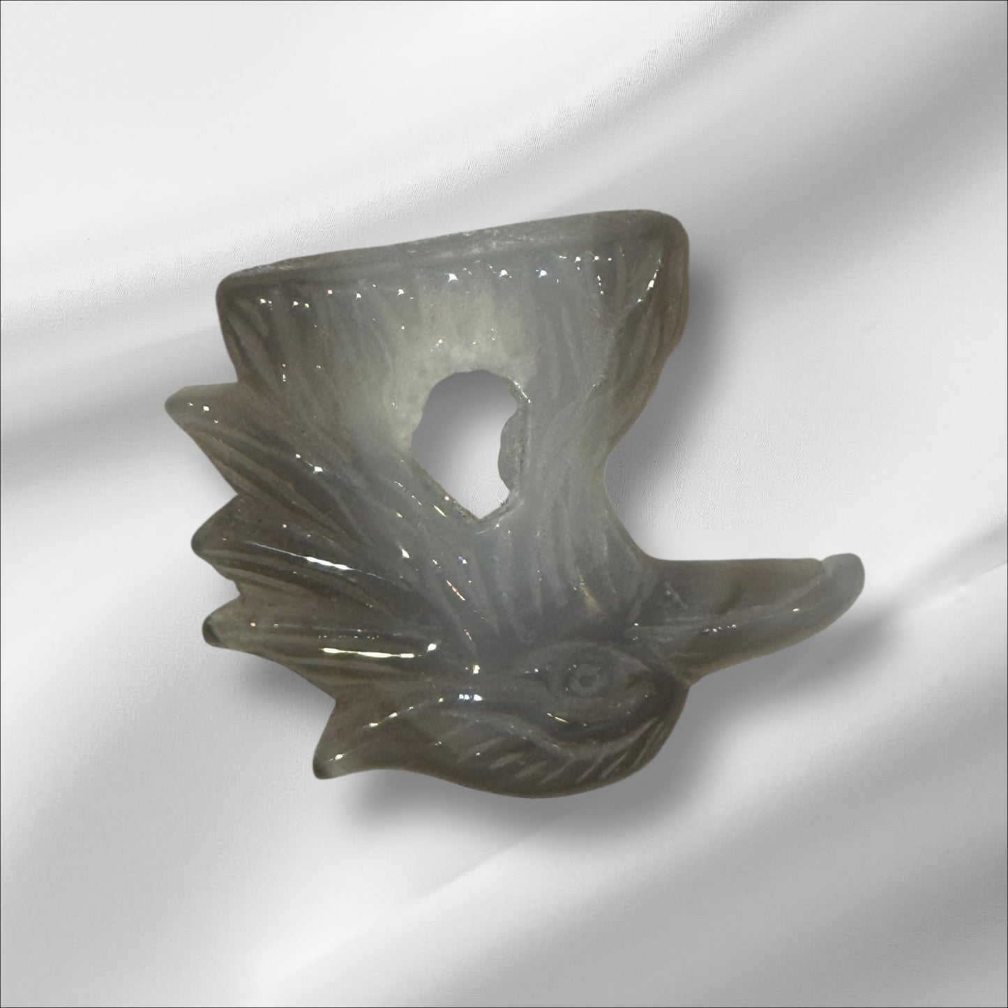 Agate Druzy Bird Head