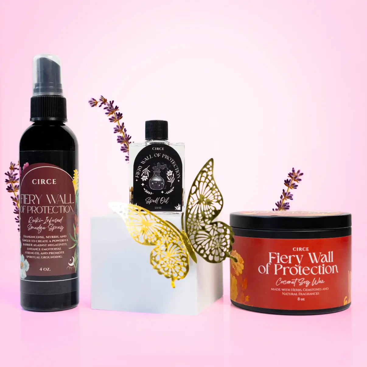 Fiery Wall of Protection - Spell Oil - Witchcraft Supplies