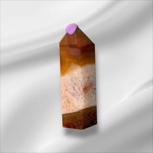 XL Carnelian + Quartz Tower