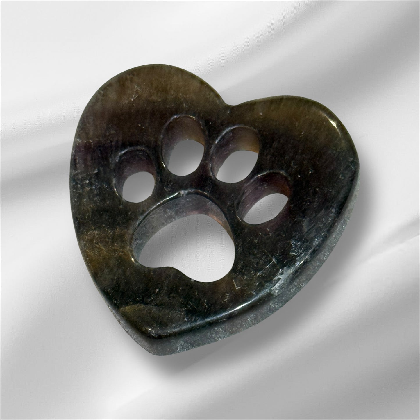 Fluorite Paw Heart