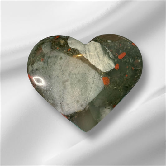 African Bloodstone Heart