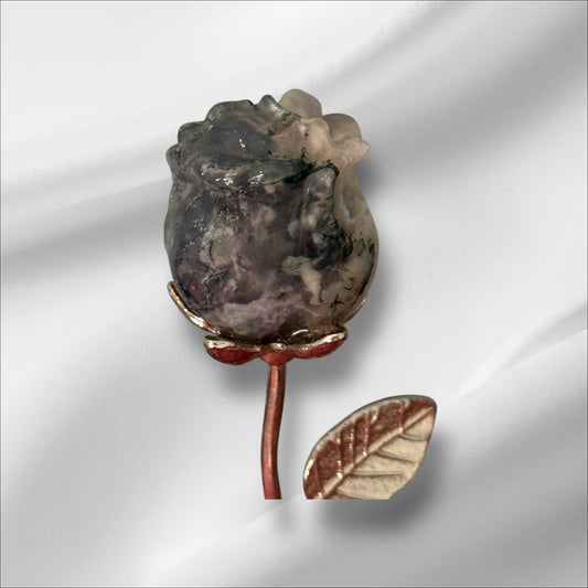 Small Rose Moss Agate