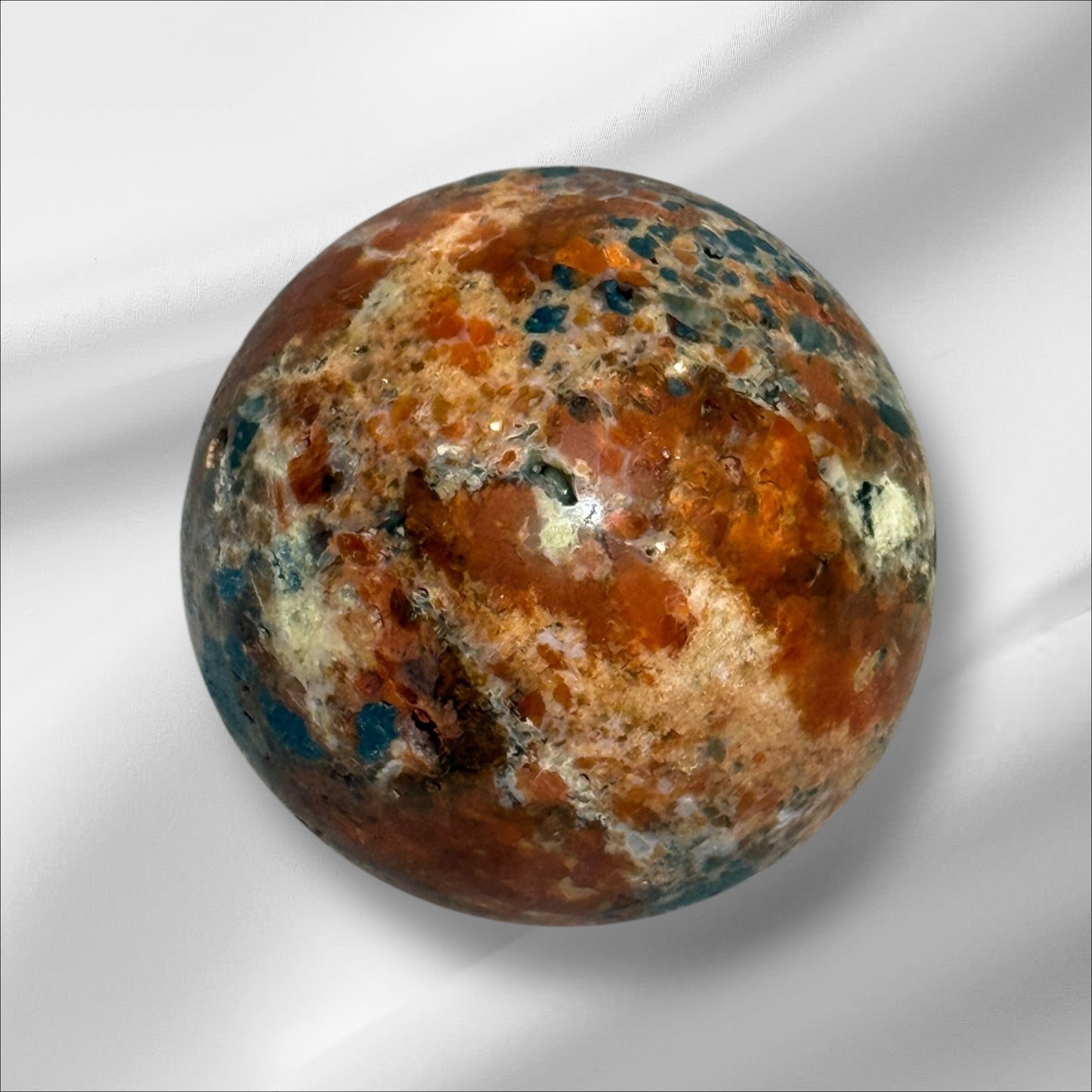 Sunstone with Blue Apatite