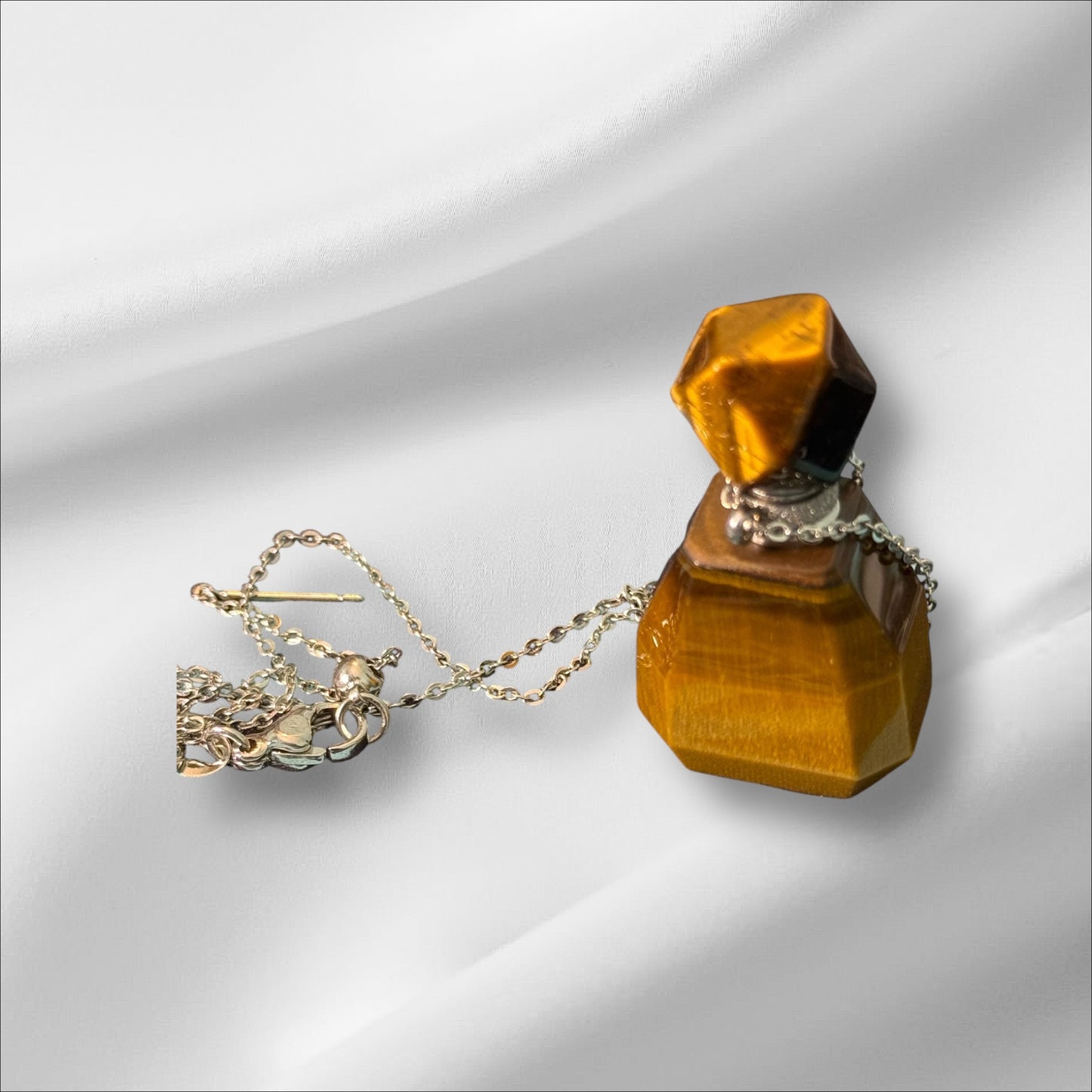 Tiger's Eye Necklace Bottle
