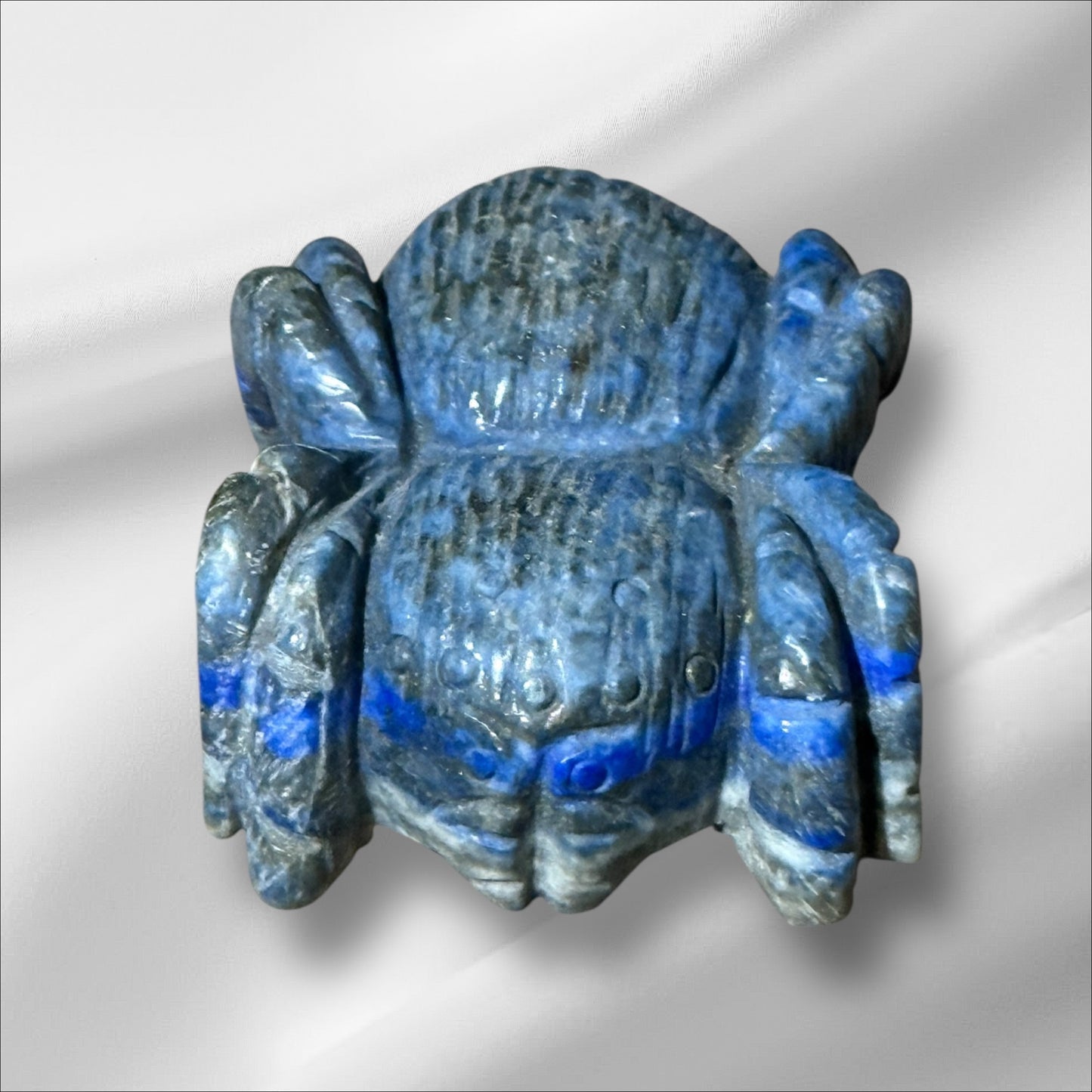C12-63 Lapis Spider with Pyrite