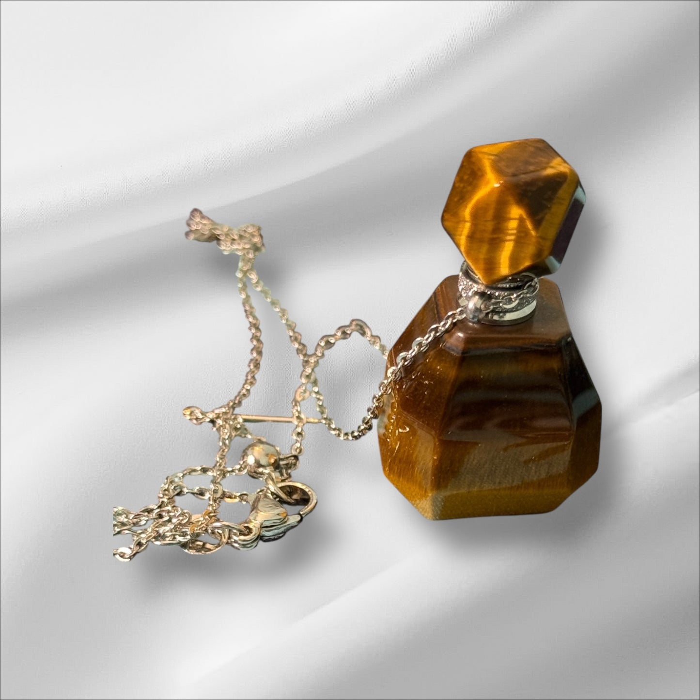 Tiger's Eye Necklace Bottle