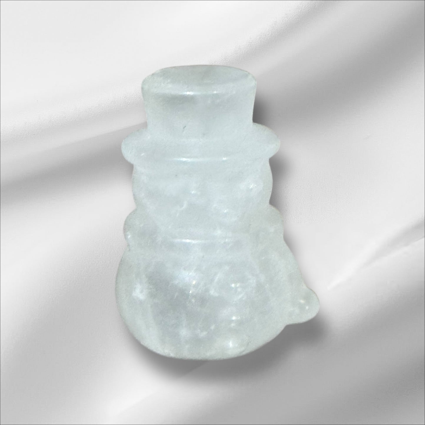 C12-64 Clear Quartz Snowman