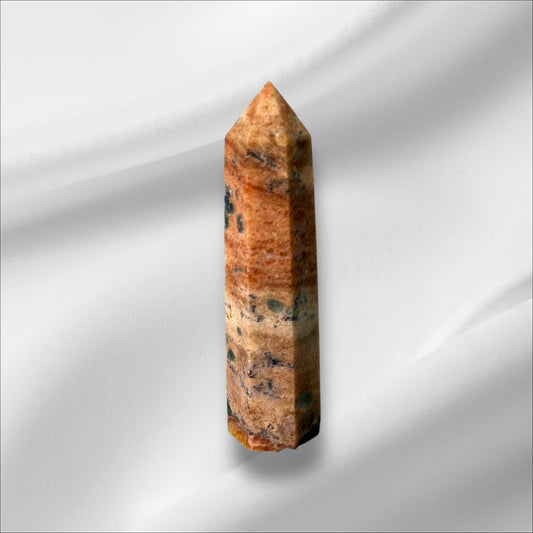 Sunstone w/ Blue Apatite Tower