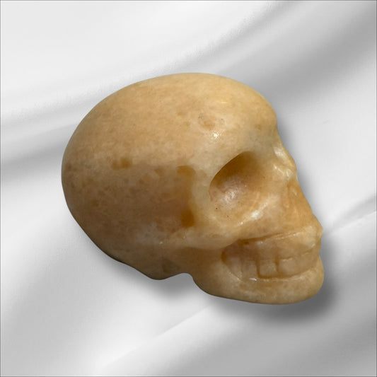Orange Calcite Skull