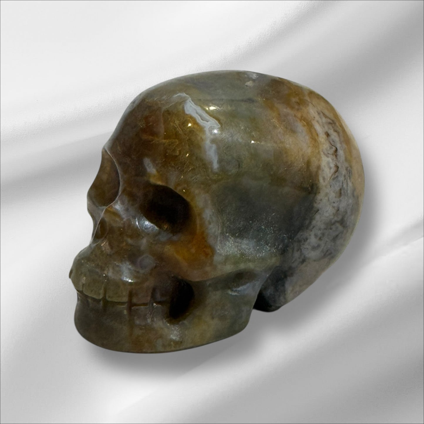 Ocean Jasper Skull