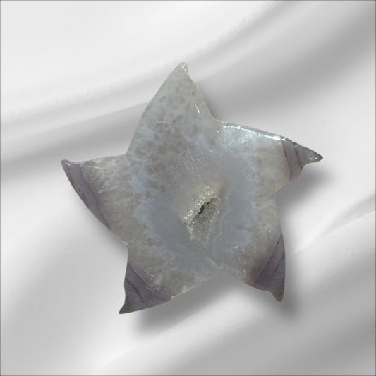 Agate with Quartz Star