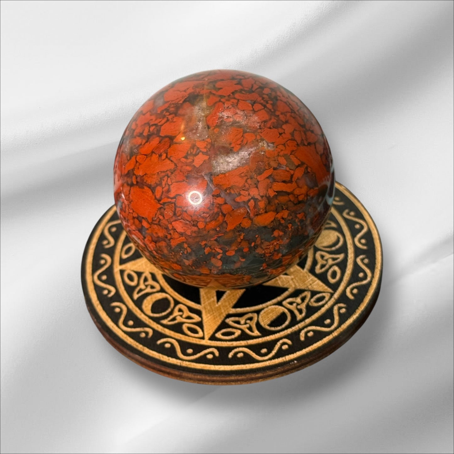 Chicken Bloodstone Sphere