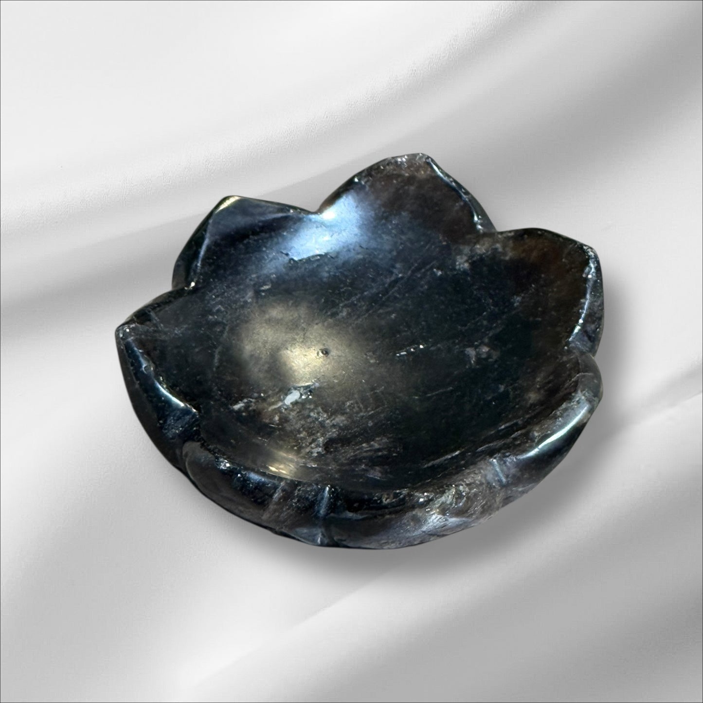 C12-30 Smoky Quartz Lotus Bowl