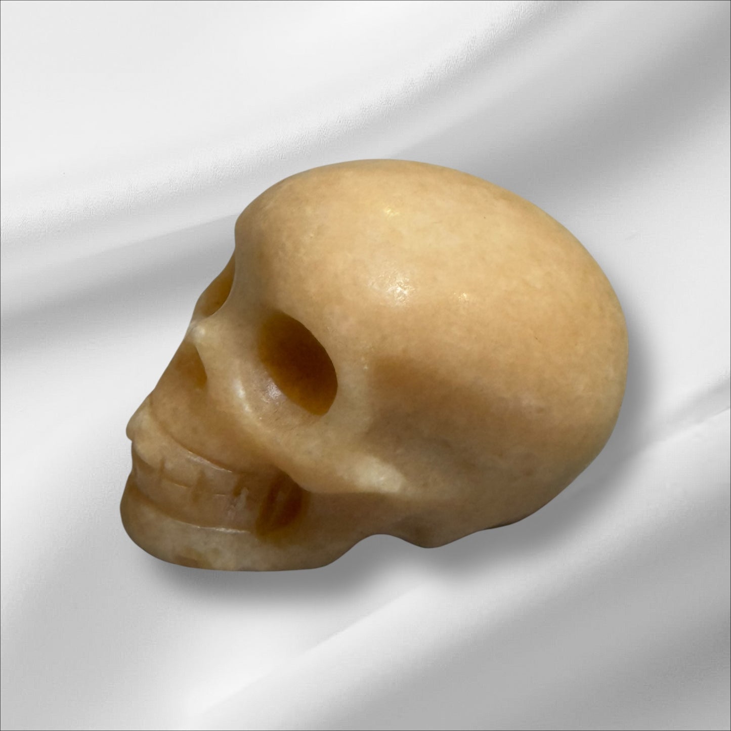 Orange Calcite Skull
