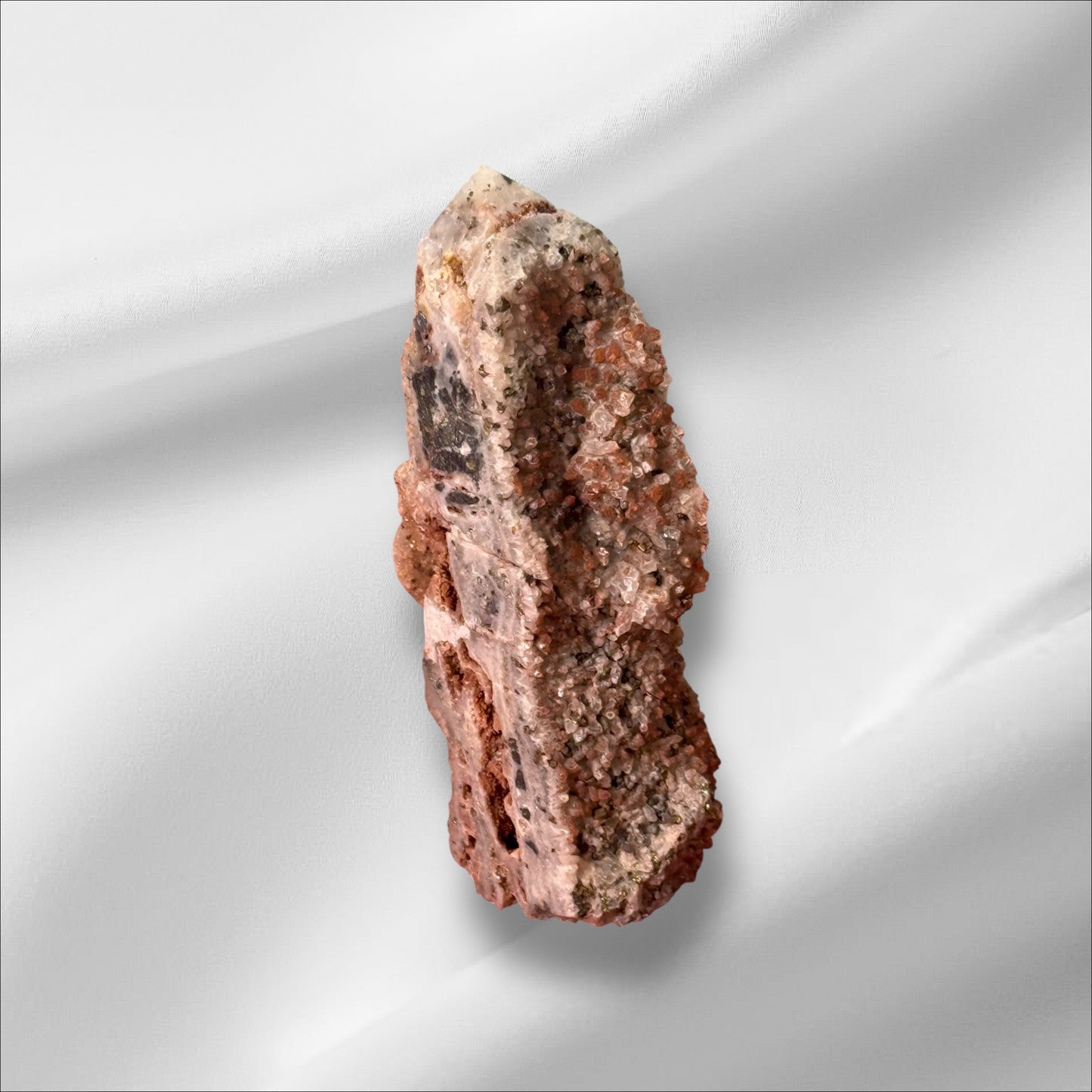 Pyrite with Quartz Tower