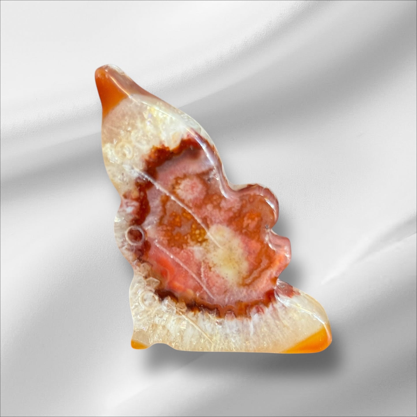 Carnelian w/ Quartz Fairy #2 C4-66 image 0