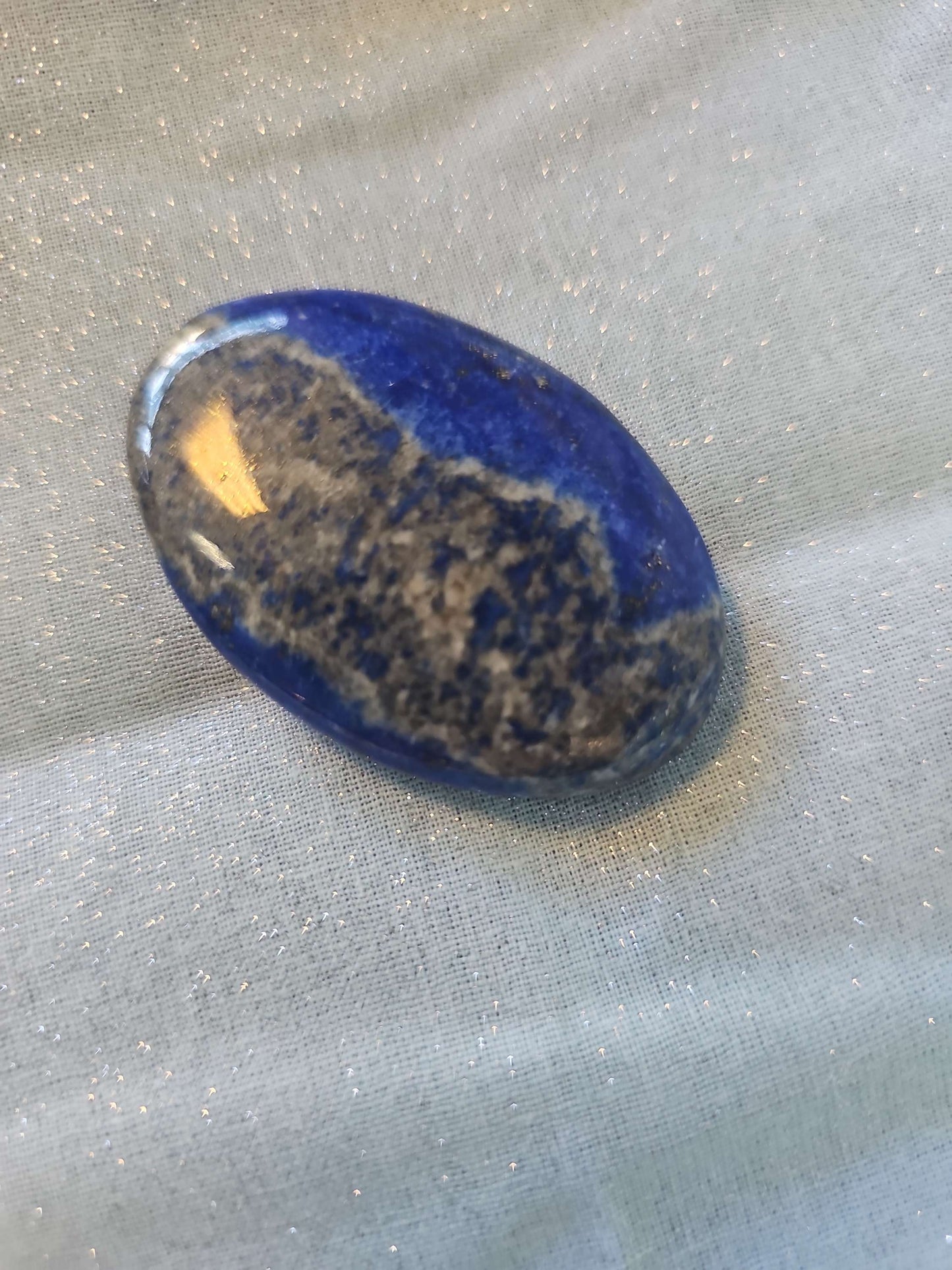 Pyrite w/ Lapis Lazuli Palm image 0