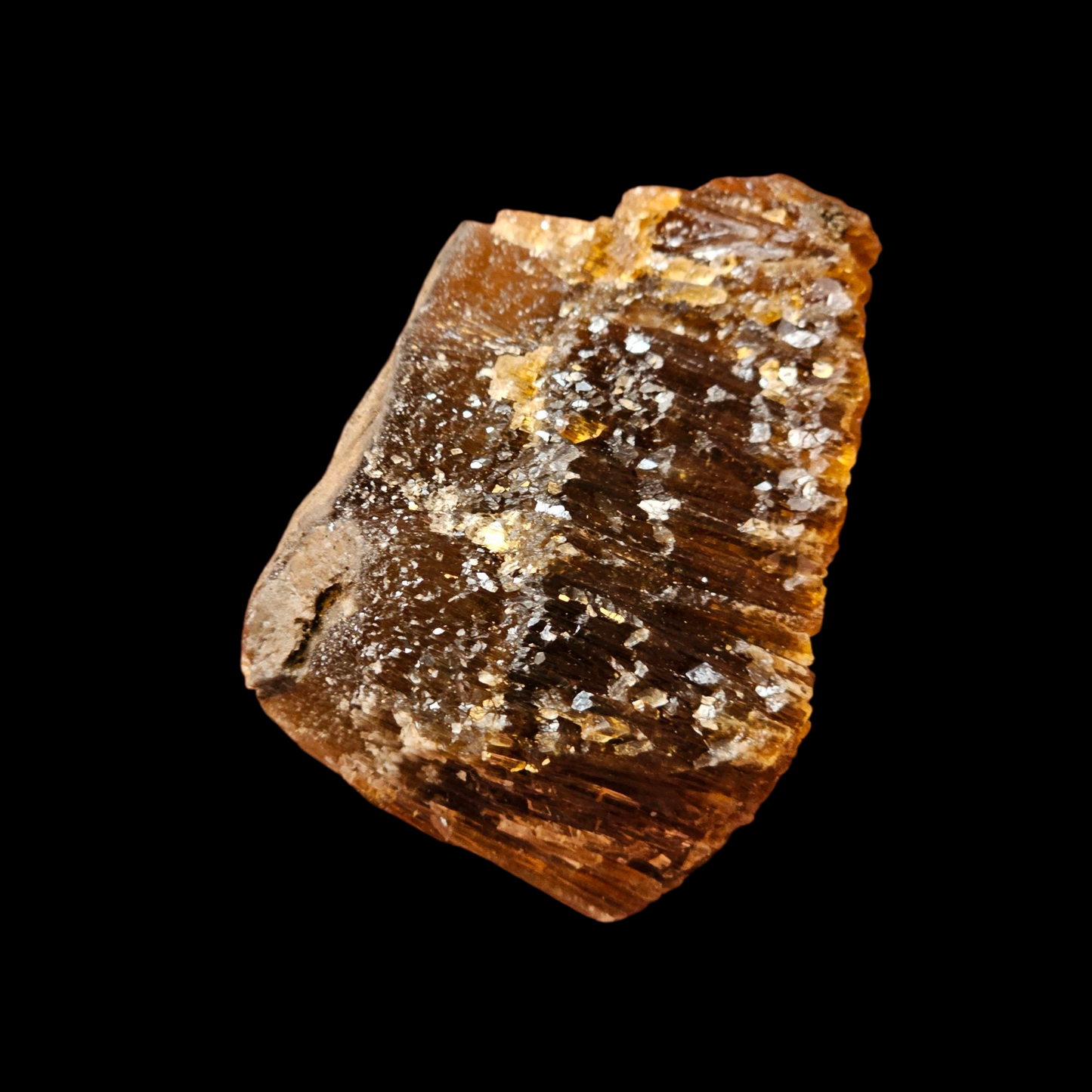 Amber Calcite