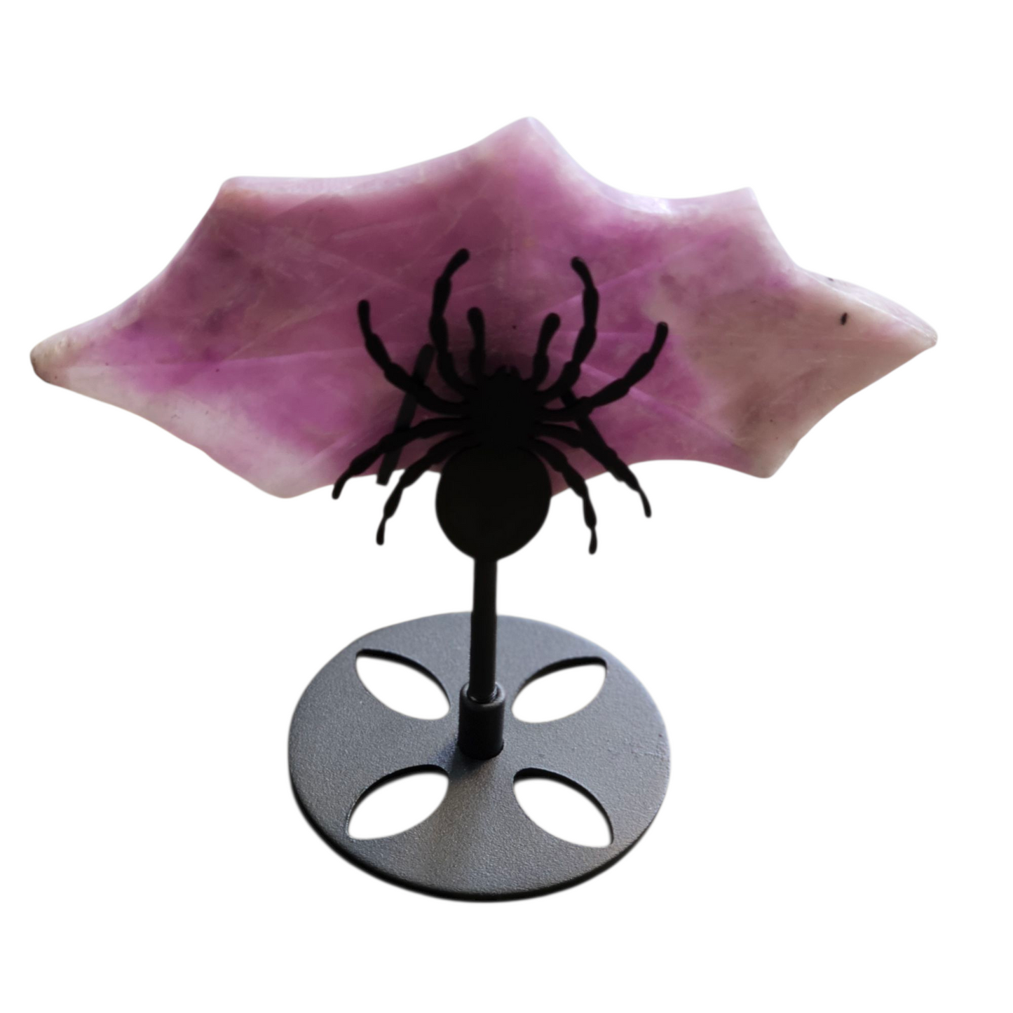 Lepidolite Spider on Web