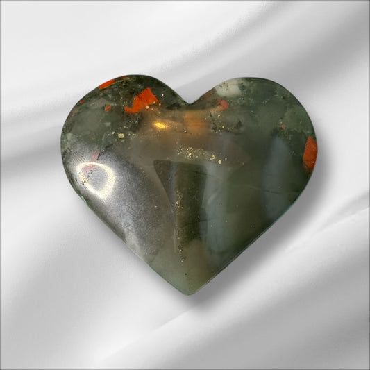 African Bloodstone Heart