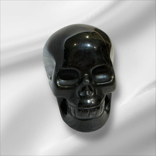 Sheen Obsidian Skull