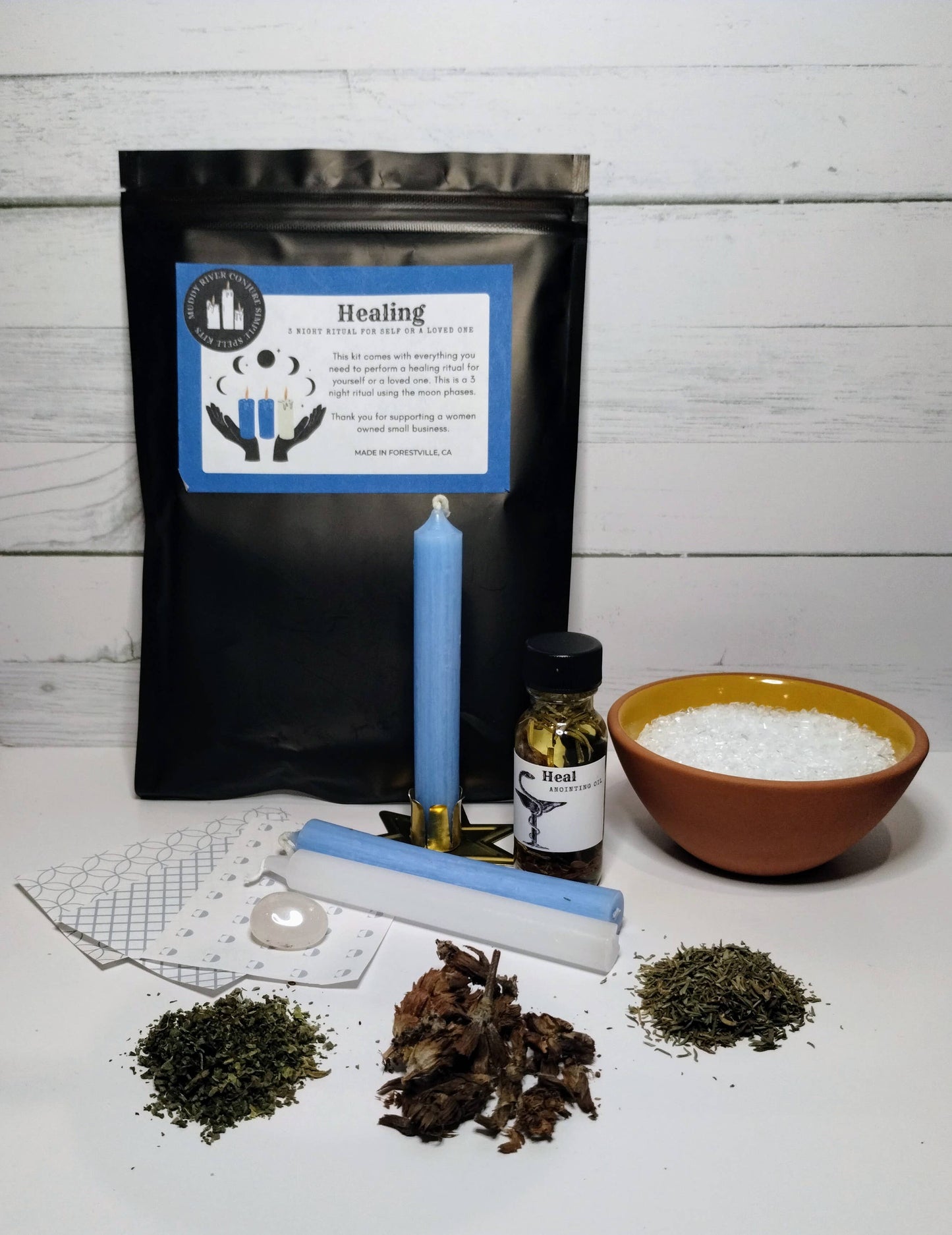 Healing 3 Night Ritual Spell Kit Using The Moon Phases