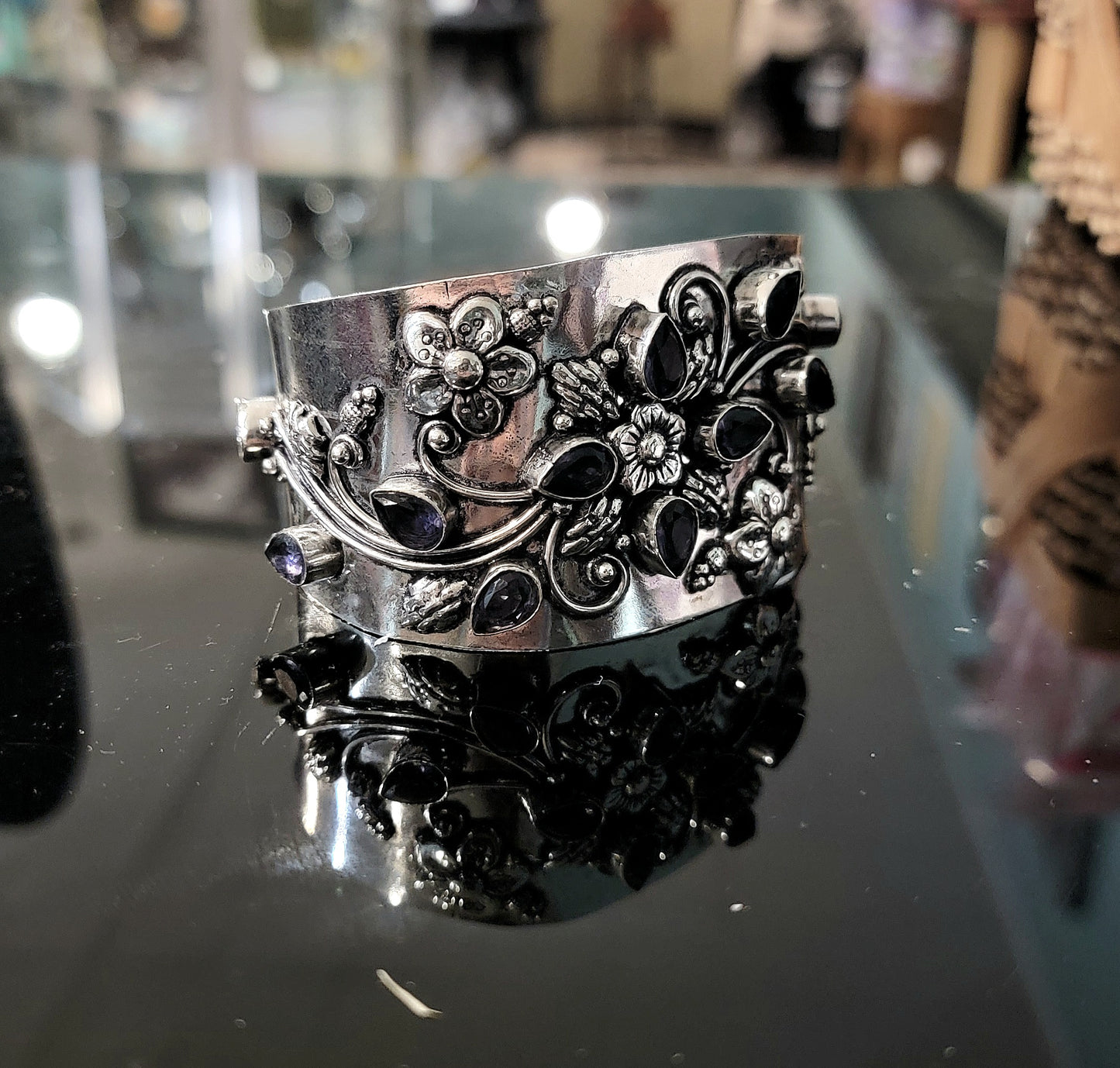 Steampunk 925 Silver Cuff