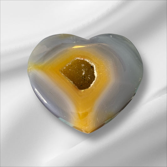 Druzy Agate Heart 2