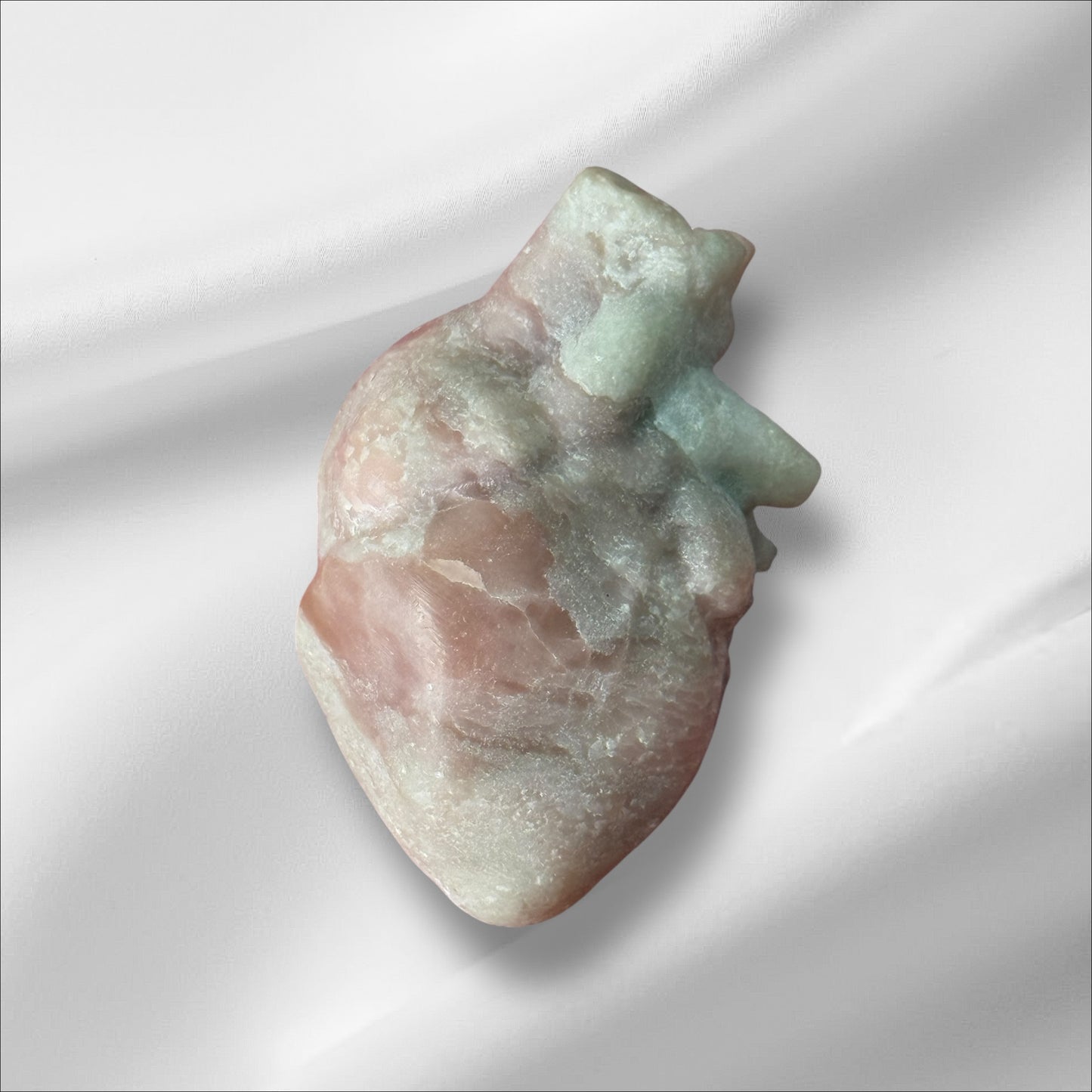 Pink Opal Human Heart