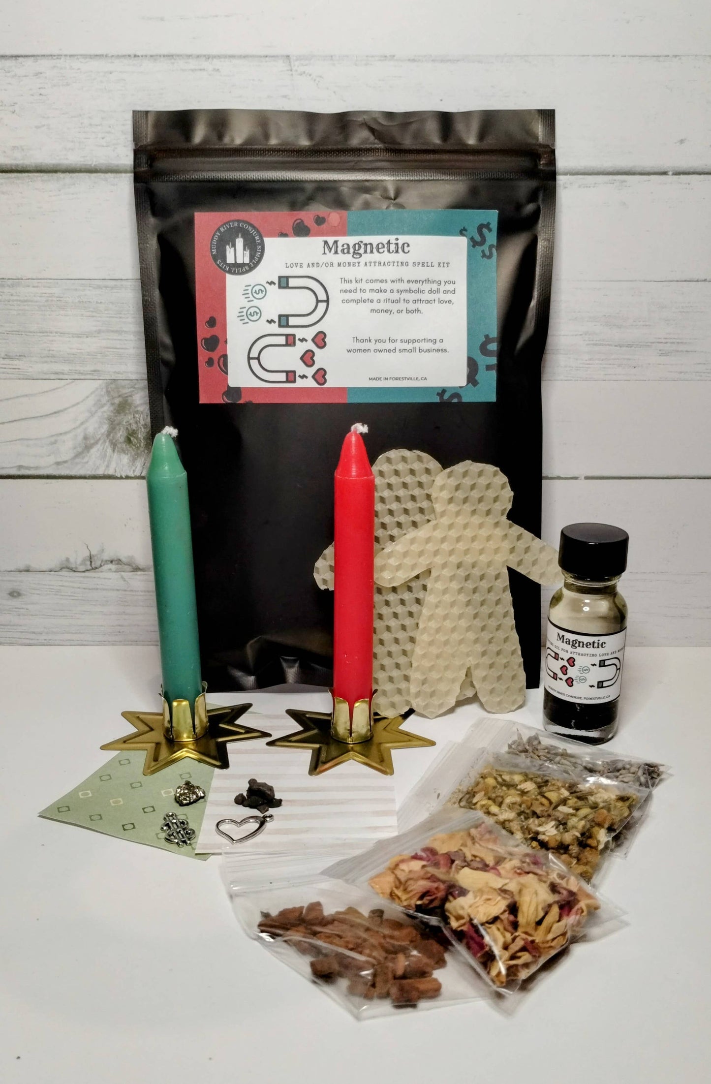 Magnetic Love and Money Attracting Spell, Ritual Kit