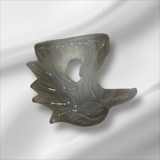 Agate Druzy Bird Head