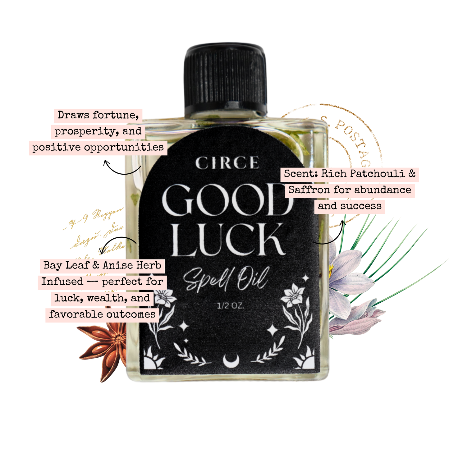 Good Luck Spell Oil - Spell Oil - Hoodoo -  Voodoo - Wiccan