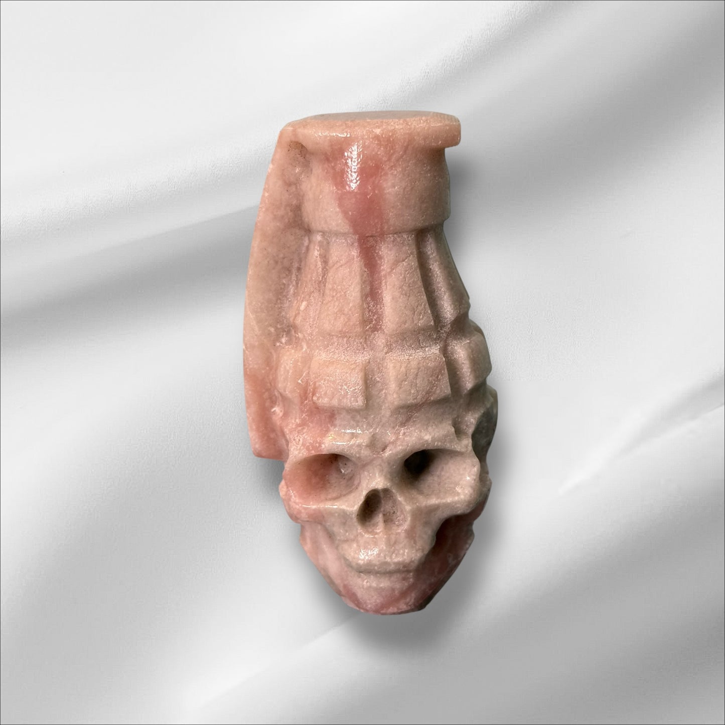Pink Opal Skull Grenade
