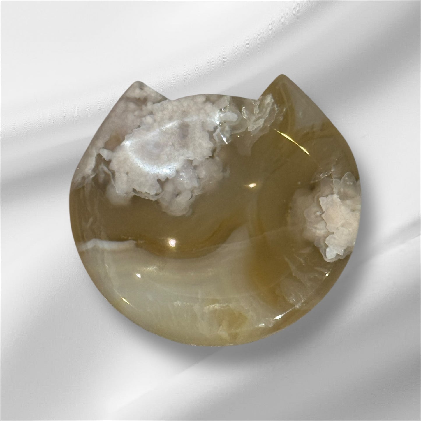 Flower Agate Cay Head Bowl