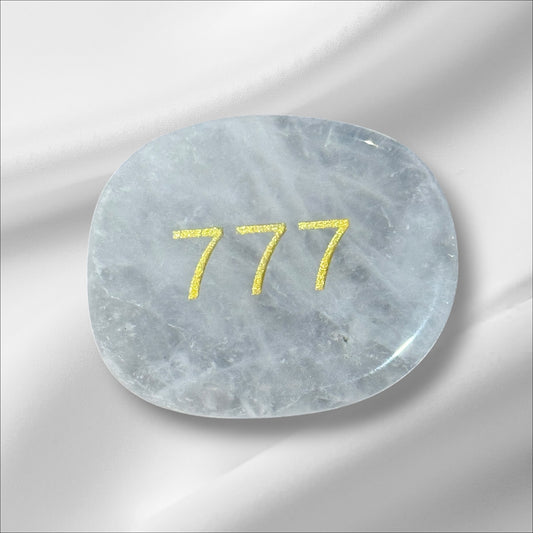 Rose Quartz Worry Stone - 777
