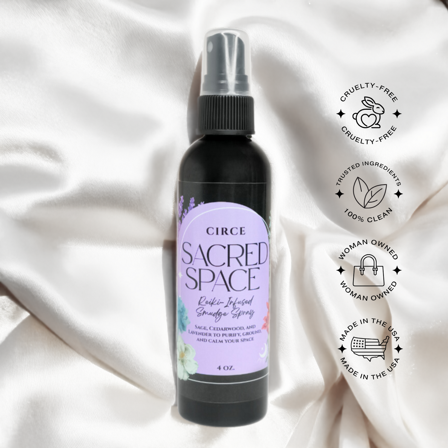 Sacred Space Smudge Spray - Smudge Spray - Palo Santo White
