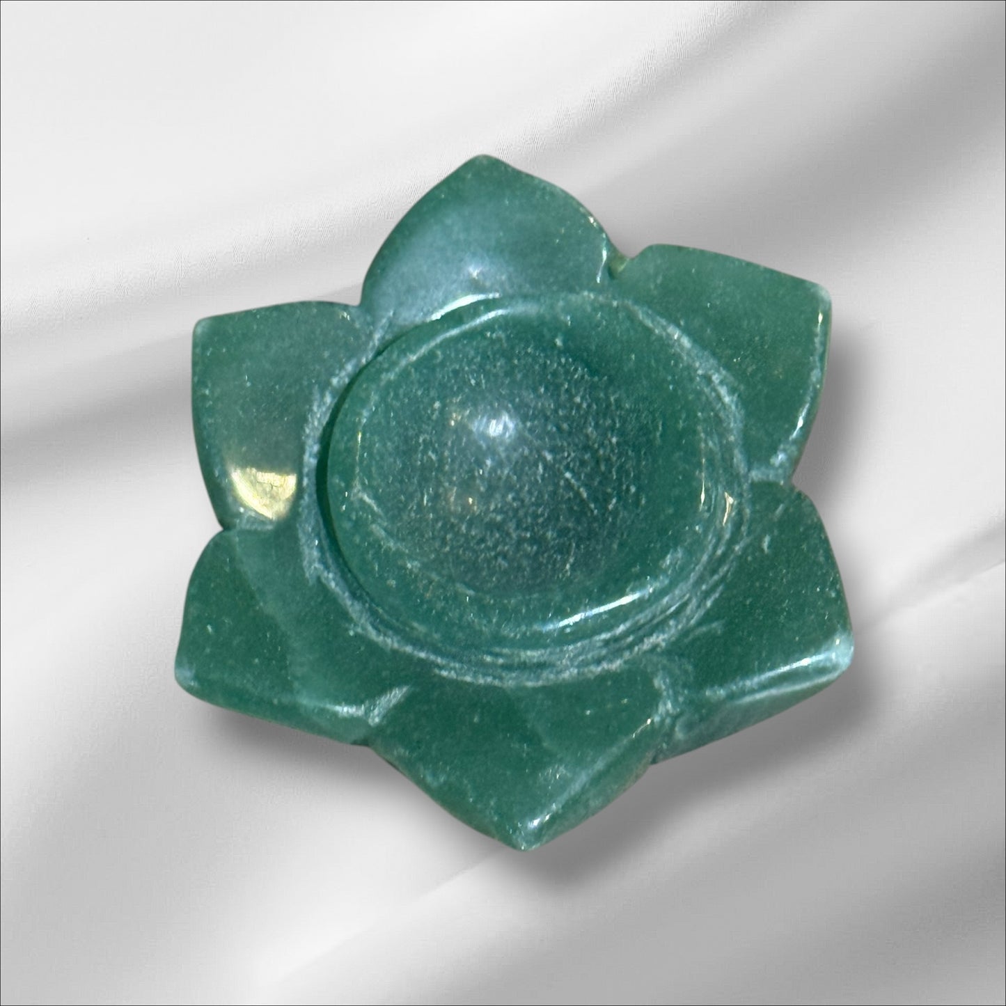 Green Adventurine Lotus Sphere Holder #1