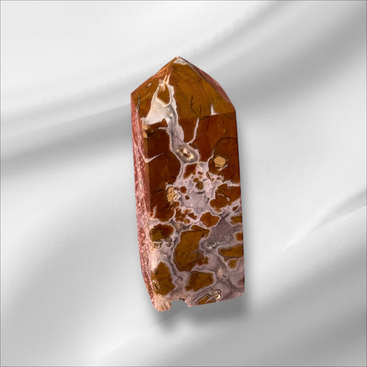 Yellow Agate with Quartz Tower