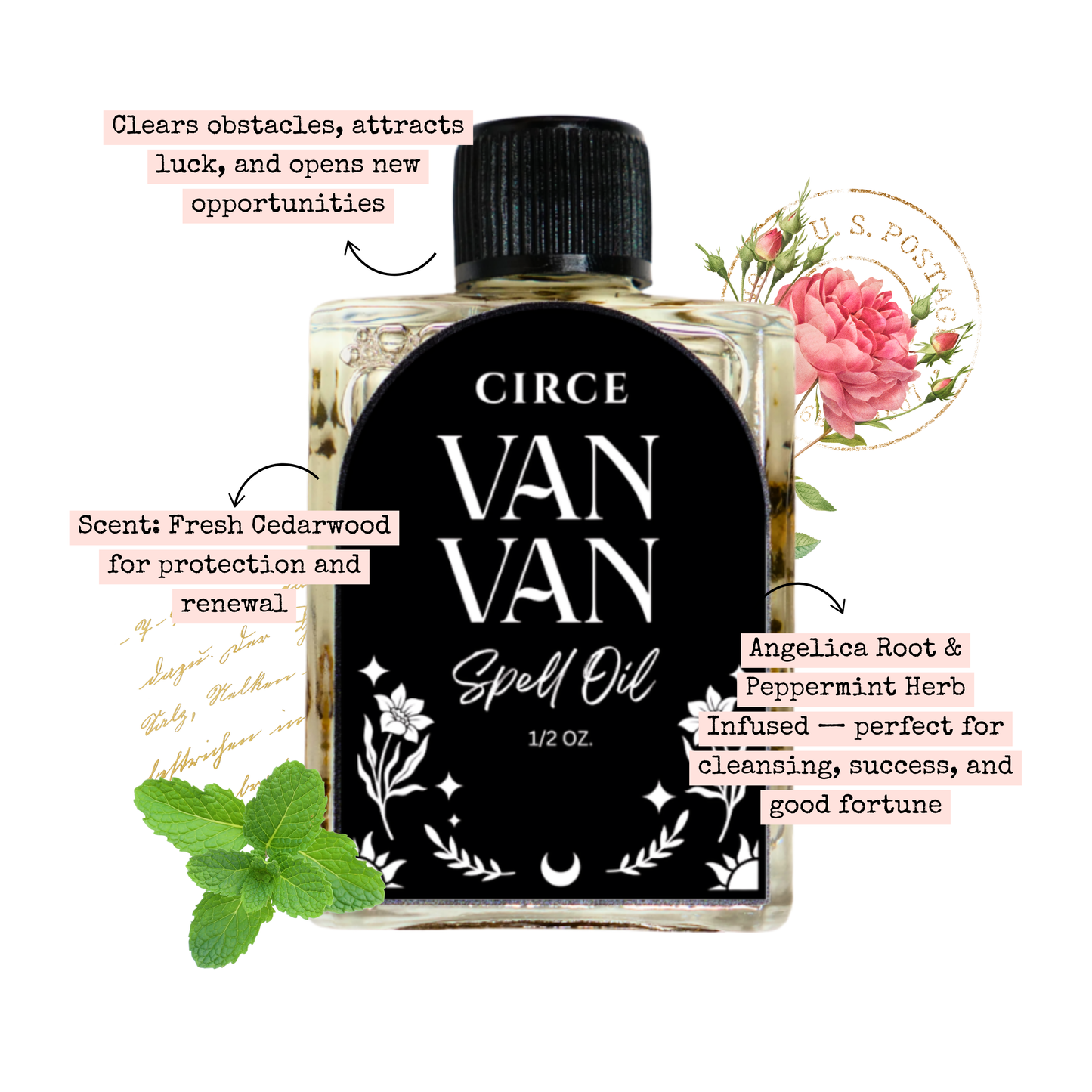 Van Van Spell Oil - Anointing Oil for Luck Protection
