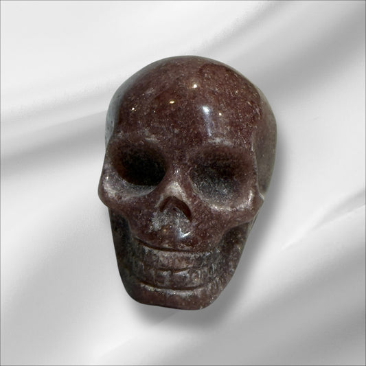 Strawberry Quartz Skull