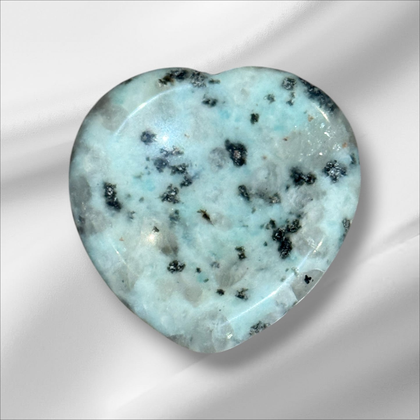 Kiwi Jasper Heart Worry Stone