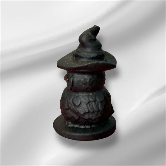 Obsidian Owl with Hat