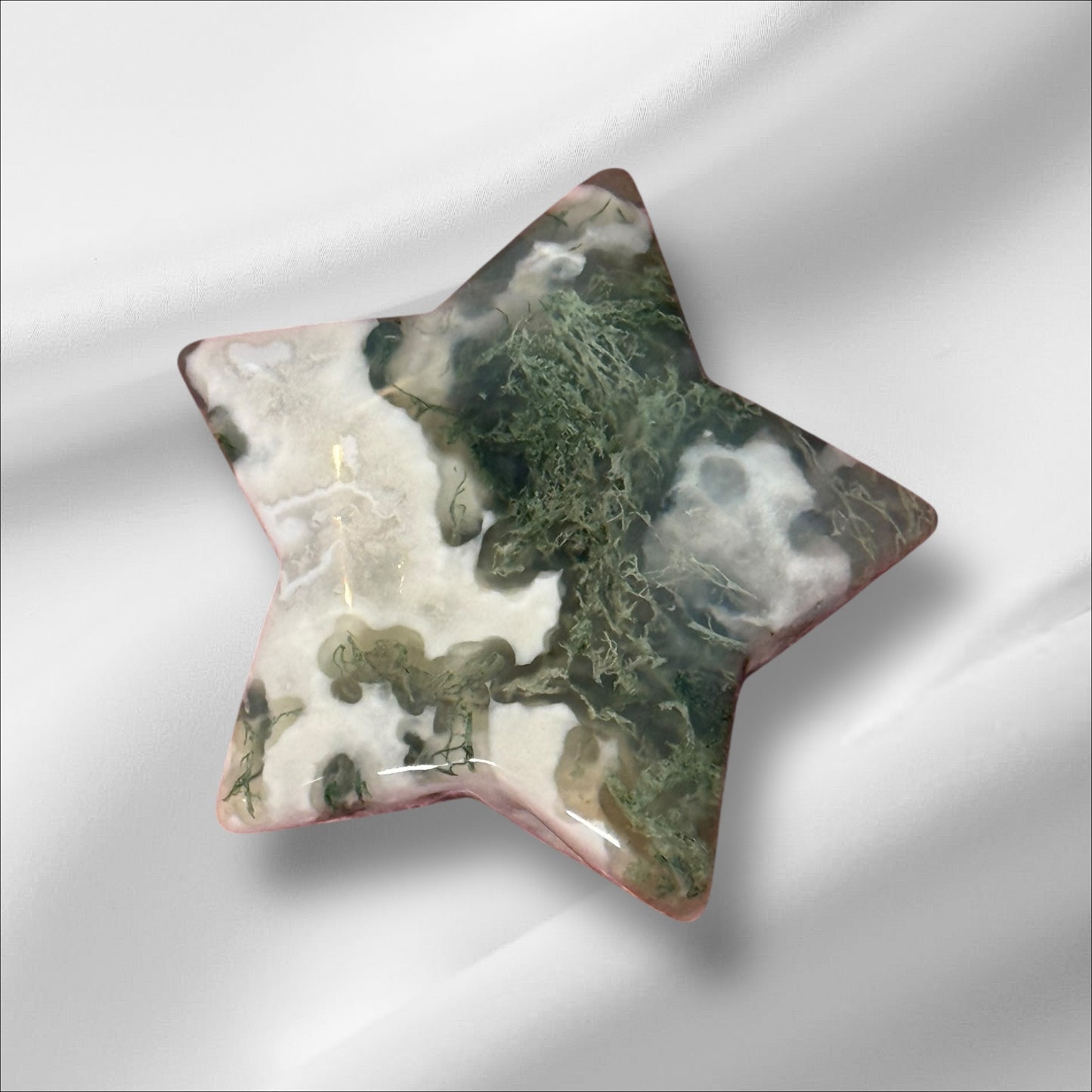 Moss Agate Star