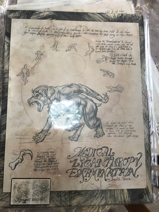 Werewolf (Lycanthrope) Wood Drawing image 0